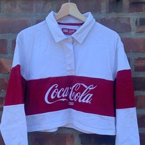 Kith Women’s Coca-Cola Cropped Rugby Long Sleeve